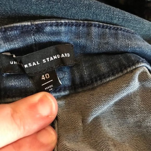 Universal Standard Bae Denim Shorts Size 40W True Blue - Picture 4 of 4